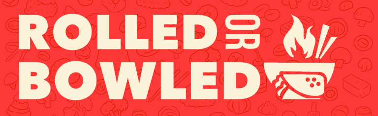 rolled or bowled logo